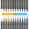 Set de Marcadores Acrílicos Metálicos de Doble Punta, Superventas Transfronterizos, Apilables y Opacos, para Uso Artístico Estudiantil