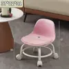 Taburete Giratorio con Respaldo para Uso Doméstico, Adecuado para Apartamentos Pequeños, Silla Móvil para Sala de Estar, Silla Amigable para Niños para Aprender a Caminar, Silla Giratoria