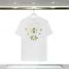 Camiseta de comercio exterior fuente nicho verano nuevo estampado logo Casablanca camiseta de manga corta mujer 100% algodón puro