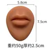 Ferramenta de Prática de Piercing Corporal Humano Artificial de Silicone Unha da Língua Unha do Nariz Unha da Orelha Unha do Lábio Modelo de Umbigo Acessórios Treinamento de Piercing