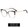 81157 montura de gafas de nueva moda degradada TR90 protección ocular contra la luz azul para mujer se puede equipar con gafas miopes fotocromáticas