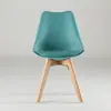 Silla Eames silla de plástico simple silla reforzada silla Tulipán personalidad creativa fabricantes de mesas y sillas de comedor al por mayor