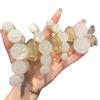 Horquilla de pelo con forma de sirena, elegante, con perlas artificiales de acrílico, para baño, con clip de tiburón