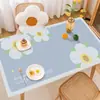 Mesa de Centro Pequeña para Escritorio Alfombrilla Fresca a Prueba de Aceite Impermeable Rectangular Anti-quemaduras PVC Alfombrilla para el Hogar