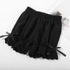Calças de segurança de renda para meninas, calças finas de abóbora soltas estilo coreano, shorts de base de seda gelada