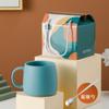 [Processamento e Personalização] Conjunto de Presente Souvenir de Caneca Cerâmica com Esmalte Colorido Caneca com Logo de Reunião Anual Caixa de Presente