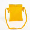 Bolsa de Lona Bolso de Hombro Único Bolso Simple para Teléfono Móvil para Mujer Color Sólido con Logotipo Grabado Bolso Cruzado Mini Bolso Cruzado Pintado a Mano