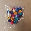 Bolsas de Porciones Pequeñas de Flores Secas, Flores Conservadas, Abanicos Hechos a Mano para DIY, Arreglos Florales Flotantes, Actividades de Team Building, Pegamento, Pinzas
