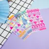 Cuenta manual pegatinas de burbujas de dibujos animados pegatinas de letras fabricantes digitales en stock pegatinas educativas 3D para niños pequeños regalos al por mayor