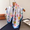 Pañuelo Cuadrado Shawl Bufanda para Cuello Estampada de Seda Artificial con Plumas de Colores Retro Tacto de Alta Gama Bufanda Cuadrada Pequeña para Atar Alrededor Pañuelo para la Cabeza Pañuelo de Seda Bufanda Mujer
