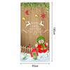 Camino de mesa de lino con diseño de dibujos animados de Papá Noel, Mantel para mesa de centro, Mantel decorativo para mesa de comedor, Venta al por mayor para mesa de sala de estar en Navidad