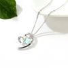 Collar de Corazón Aurora Colorido de Verano Cadena de Cuello Cubo de Azúcar de Cristal Austriaco Joyería de Cristal Cadena para Clavícula Regalo de Cumpleaños