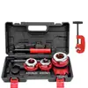 Máquina Manual de Roscado Qiu Yan Herramienta de Roscado Manual Portátil para Tubo Galvanizado Herramienta de Roscado para Tubería de Agua Herramienta de Roscado Ligera de 1/2 Pulgada a 2 Pulgadas