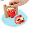 Aço inoxidável impressão bolo corte molde corte batata corte melão e descascador de frutas suplemento alimentar infantil tábua de corte faca de fruta plástica infantil