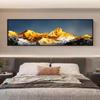 Pintura decorativa Jinshan com fundo dourado, moderna, Jinshan da sorte, sala de estar, parede de fundo do sofá, adesivo à prova d'água, pintura autoadesiva de cabeceira