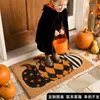 Tapete de piso de palmera de coco artificial transfronterizo para Halloween, alfombra de coco Amazon, tapete impreso personalizado, tapete de entrada absorbente de agua y resistente a la suciedad