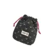 61262 Bolsa de Almacenamiento Suave de Terciopelo de Invierno con Forma de Corazón Pequeño Bolsa para Guardar Cosméticos de Estudiante Empaque de Productos para el Cuidado de la Piel para Viajes