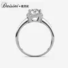 Anillo de Moissanita Destiny Fashion para Mujer Versátil Anillo de Plata de Ley S925 Anillo de Diamante de 1 Quilate Anillo Transfronterizo de Lujo Ligero