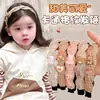 Diadema Cuadros Dulce Linda Infantil Personalizada de Fábrica Parte Superior Alta Calavera No Aprieta Pinza para el Cabello de Niña Accesorios para el Cabello