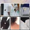 Broche de Botón Oscuro Antiluz sin Costuras Estilo Coreano Combinable Botón de Uña Botón para Camisa de Mujer Cárdigan Botón Decorativo Hebilla de Perla