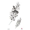 Adesivos de Tatuagem Florais Pequenos para Braço Inteiro e Costas, Geisha Borboleta Flor de Rosa Coloridos Criativos Peculiares Frescos Adesivos de Tatuagem
