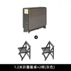 Juego de mesa y sillas de comedor plegables multifuncionales, moderno y simple, adecuado para apartamentos pequeños, mesa de comedor extensible con ruedas, mesa de comedor simple