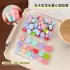 Esponja de Cola para Patting de Alta Densidade para Nail Art Esponja Bloco Formato Flor de Ameixa Coração Esponja Dedicada para Patting de Blush com Mistura Gradiente