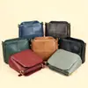 Bolso de Hombro Suave de Cuero de Vaca Retro, Bolso Cubo de Piel de Vaca de Primera Capa, Bolso de Piel Genuina para Mujer, Bolso Cruzado de Hombro Casual