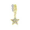 Venta caliente europea y americana 3 diamantes piercing ombligo sin perforación aro ombligo forma de luna corazón con incrustaciones de diamante aro ombligo venta al por mayor transfronteriza en stock