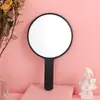 Espejo de Maquillaje de Mano, Espejo Portátil con Mango, Espejo de Tocador, Espejo de Belleza, Espejo con Logo/Diseño Personalizable, Espejo Redondo Pequeño