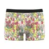 Ropa interior para hombre con estampado 3D de Conejo de Pascua y Pollito, Tejido de Seda de Leche Transpirable, Calzoncillos tipo bóxer