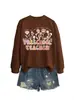 Enséñales ámales Amazon eBay sitio independiente sudaderas de moda y elegantes para mujer de otoño e invierno para comercio exterior