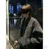 Chaqueta de moda estilo workwear con cuello alto, nueva colección otoño 2026 para hombre, chaqueta casual retro japonesa de corte holgado