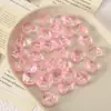 Estilo Fresco y Elegante Cuentas de Cristal de Forma Irregular, Cuentas Sueltas de Vidrio con Agujero Recto, Materiales para Accesorios de Joyería de Pulsera y Collar Hechos a Mano para Bricolaje, Enfilado de Cuentas