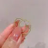 Anillo de Apertura de Amor de Venta Caliente Transfronterizo Juego de 2 Piezas Lujo Ligero Versátil Estilo Coreano Chapado en Oro Forma de Corazón de Melocotón Anillo para Dedo de Comida