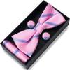 En stock Corbata de Moño Rayada Caja de Regalo para Hombre Empaque Novio MC Anfitrión Vestido de Moño Accesorios de Boda
