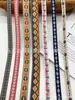Nuevo Estilo Étnico Bordado de Encaje Jacquard Cinta Placket Antiguo Hanfu Falda Cinturón de Tela Decorativo Accesorios para Ropa