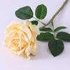 Nova rosa de mão de alta qualidade, rosa de crimpagem única, decoração para casa, flor artificial, flor hidratante, chá, rosa