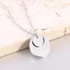 Venta Caliente Transfronteriza Europea y Americana Oro de 18K 18mm10mm Colgante Redondo Collar Simple de Acero Inoxidable Cadena para Clavícula Venta al por Mayor para Mujeres