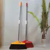 Escoba de Plástico con Mango Largo, Cinco Filas de Cerdas Suaves, Diseño Ampliado de Cinco Filas para Uso en Interiores del Hogar, Limpieza Multifuncional, Impermeable