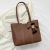 Bolsa texturizada feminina versátil estilo coreano 2023 outono e inverno nova bolsa de ombro nas axilas sacola popular este ano