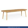 Villa Nórdica Silla de Comedor de Madera Maciza Terraza de Ocio Mesa Redonda de Teca Balcón al Aire Libre Mesa y Silla de Té Silla Creativa de Ratán Juego de Tres Piezas