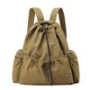 Mochila feminina de grande capacidade com cordão, estilo coreano, colorida, leve, esportiva, para badminton