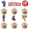 Decoración para Fiesta de Cumpleaños de Juego Roblox en Mundo Virtual Transfronterizo Suministros Banner Inserto Mantel Set de Platos de Papel