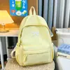 Mochila Estilo Japonés Fresca y Linda para Estudiantes Niñas, con Bordado y Moño, Color Sólido Elegante Mochila de Viaje