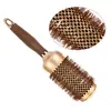 Pente Curvador de Cerdas de Javali, Pente Curvador de Ondas Grandes com Tubo de Alumínio, Pente Redondo, Pente Cilindro Grande, Pente Cilindro de Nylon