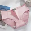 Nuevos Calzones para Mujer, Algodón Puro Transpirable de Cintura Media para Niñas, Color Liso, Transpirables, Delgados, con Lazo