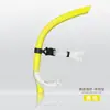 El entrenador recomienda un snorkel montado en la cabeza para el entrenamiento de natación, un equipo especializado de respiración para estilo libre para adultos, un respirador semi-seco