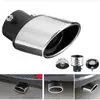 Automóvil General Tiburón con Cola de Red Garganta Tubo de Escape Modificado Boquilla de Cola Acero Inoxidable Garganta de Cola Silenciosa Plata Negro Curva Recta