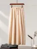Calça de lã dos anos 90, amiga da pele, quente, com detalhe de bainha enrolada, corte cropped moderno e chamativo, para o outono e inverno, uso diário, com temperamento